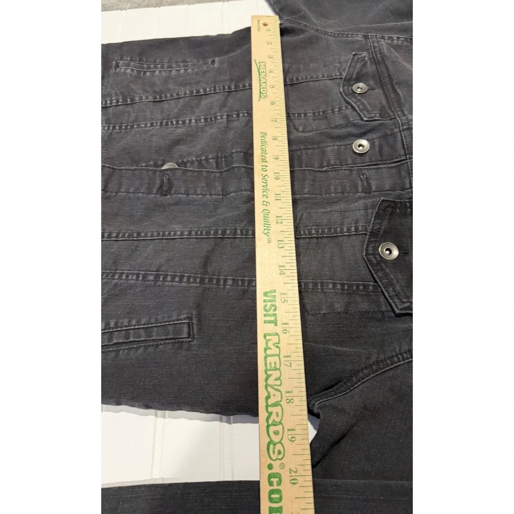 The Childrens Place Kids Black Denim‎ Hooded Trucker Jacket Size L 10/12